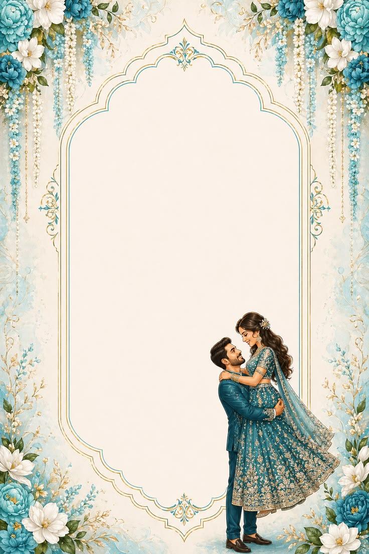 Teal Gold Embrace